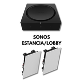 Set de Audio para Estancia/Lobby Sonos (Empotrable)