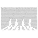 Litografía José A. Amuchástegui - Abbey Road (Art Text)