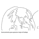 Litografía José A. Amuchástegui - Siluetas (Art Text)