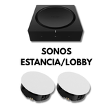 Set de Audio Para Lobby/Estancia Sonos (Plafón)